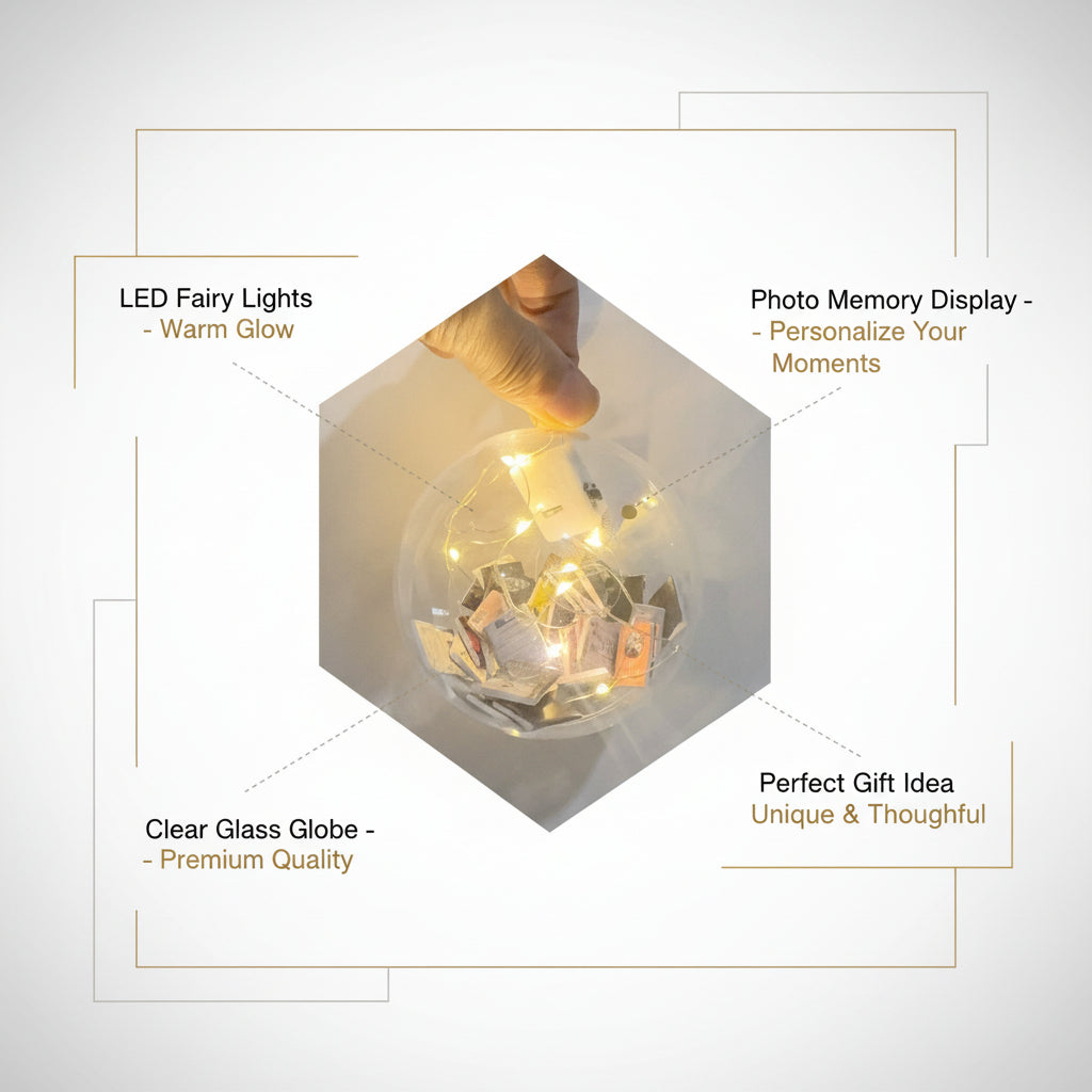 "Book-Nest” Christmas Ball Ornament – Clear Globe Filled with Miniature Books, 9 × 9 cm Holiday Decoration