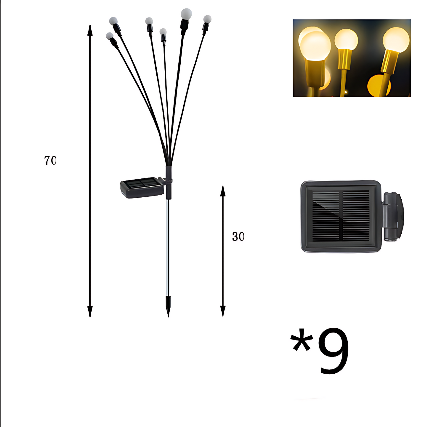 GoFuraaly™ Solar Swaying Firefly Garden Lights (Waterproof)
