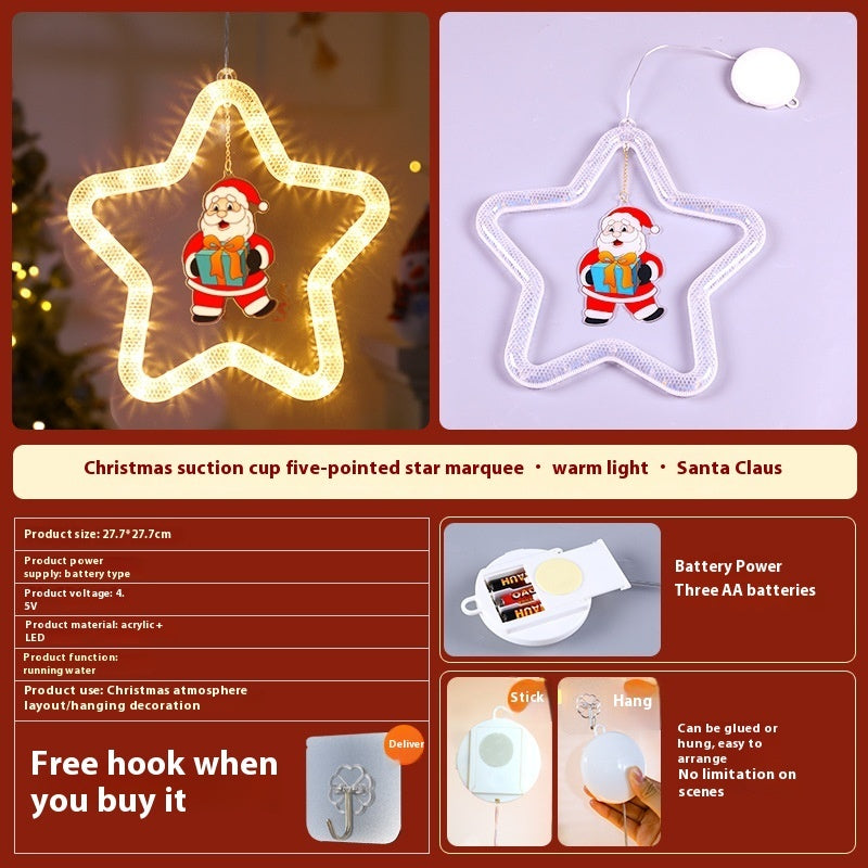 GoFuraaly™ LED Star Christmas Pendant Light | Battery Powered Window & Wall Decoration