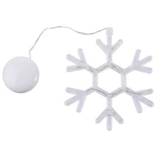 Christmas LED Suction-Cup Chandelier – Battery Powered Holiday Window & Wall Decor