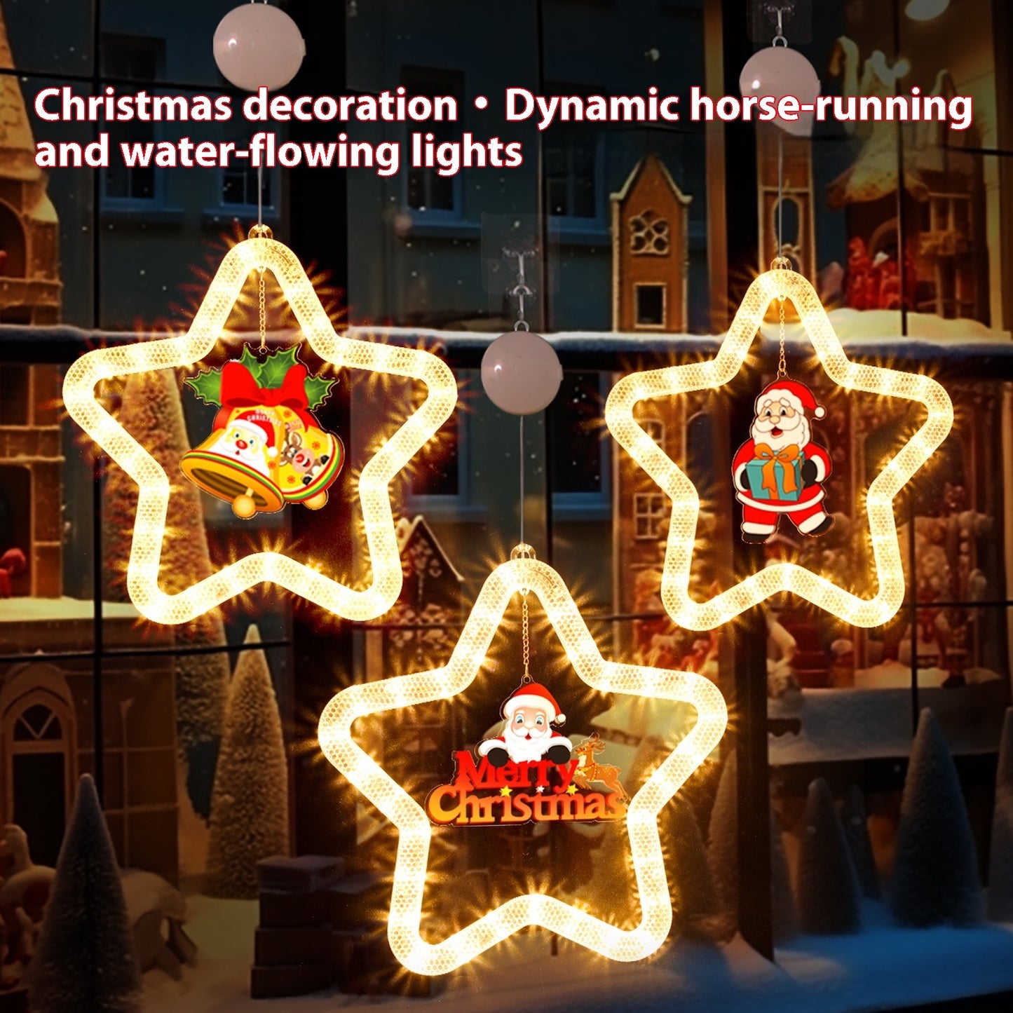 GoFuraaly™ LED Star Christmas Pendant Light | Battery Powered Window & Wall Decoration