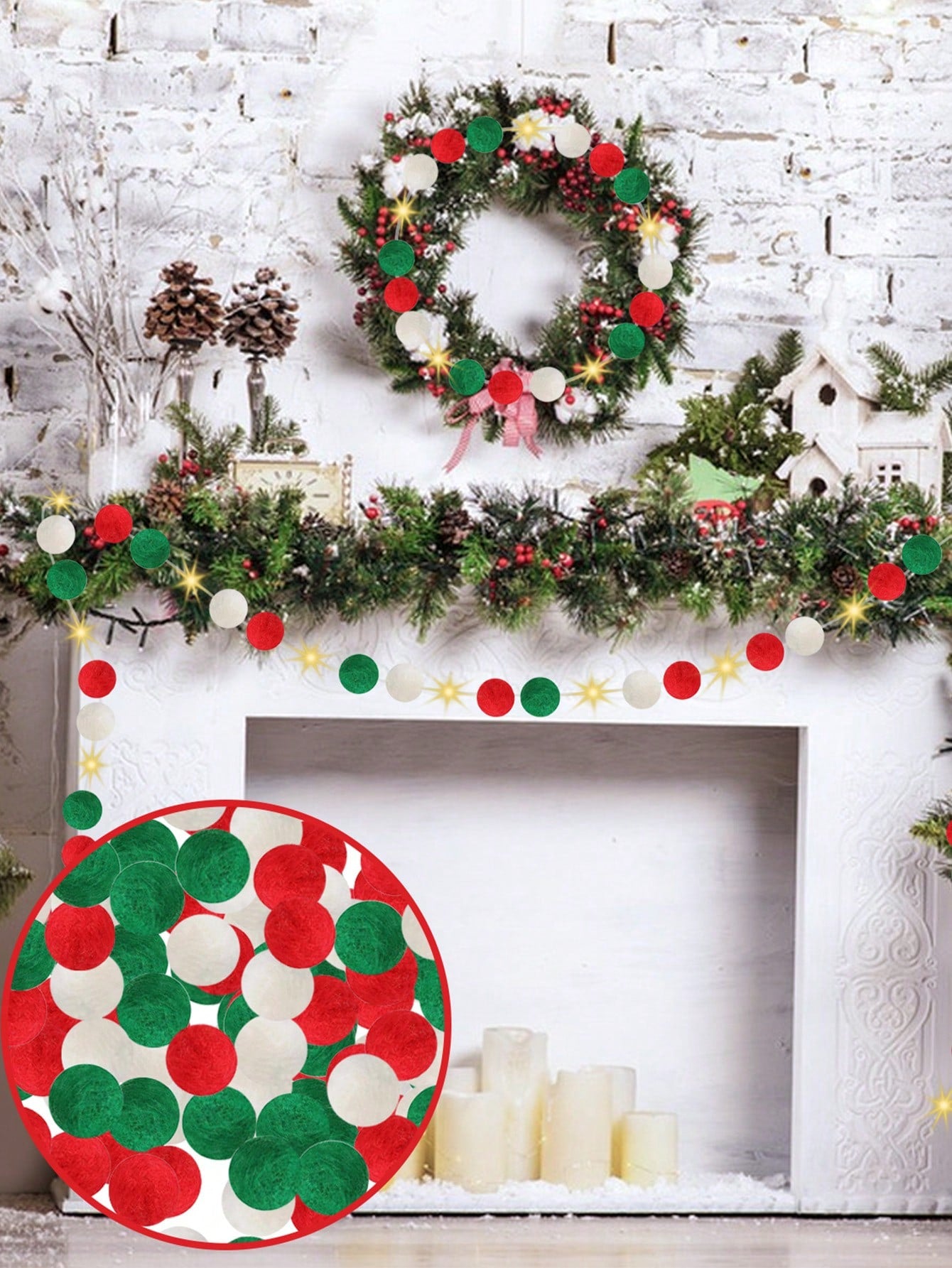 GoFuraaly™ DIY Christmas Pom-Pom Light Kit | 100pc Garland Set