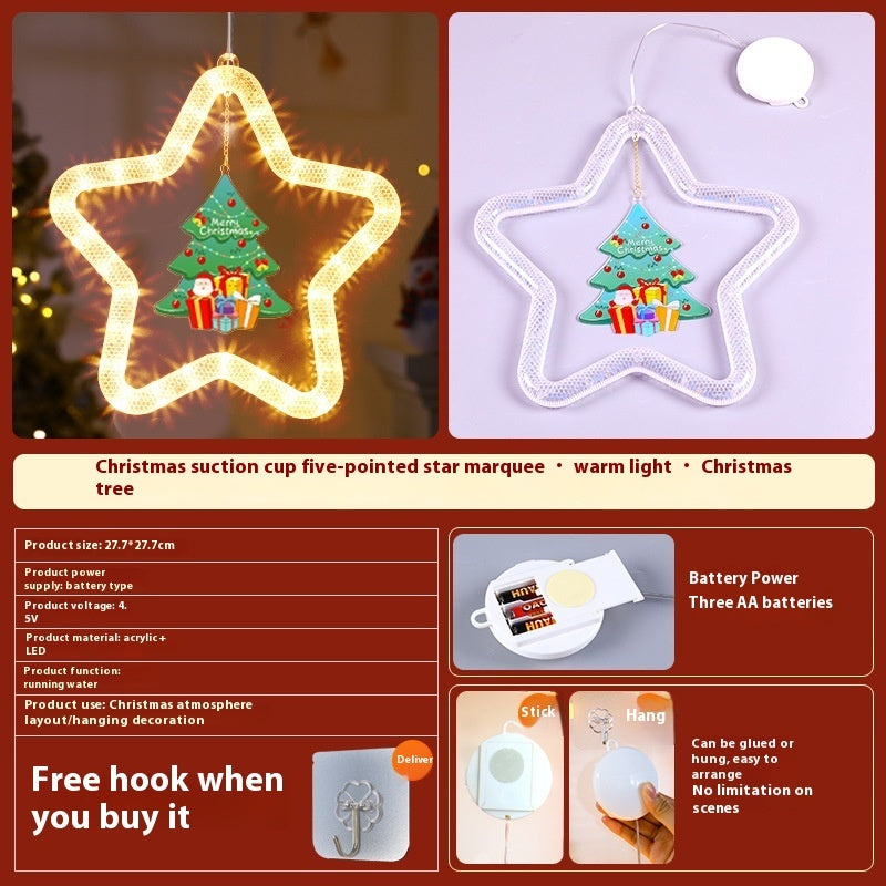 GoFuraaly™ LED Star Christmas Pendant Light | Battery Powered Window & Wall Decoration