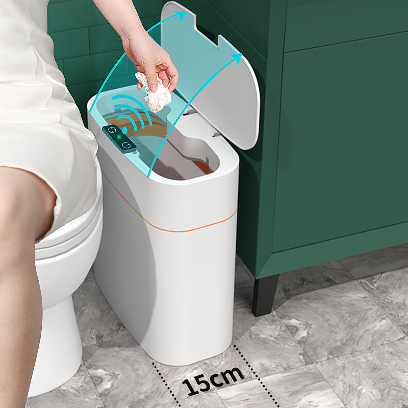 Smart Induction Trash Can – Automatic Sensor Lid, Leak‑Proof, UV & Deodorization