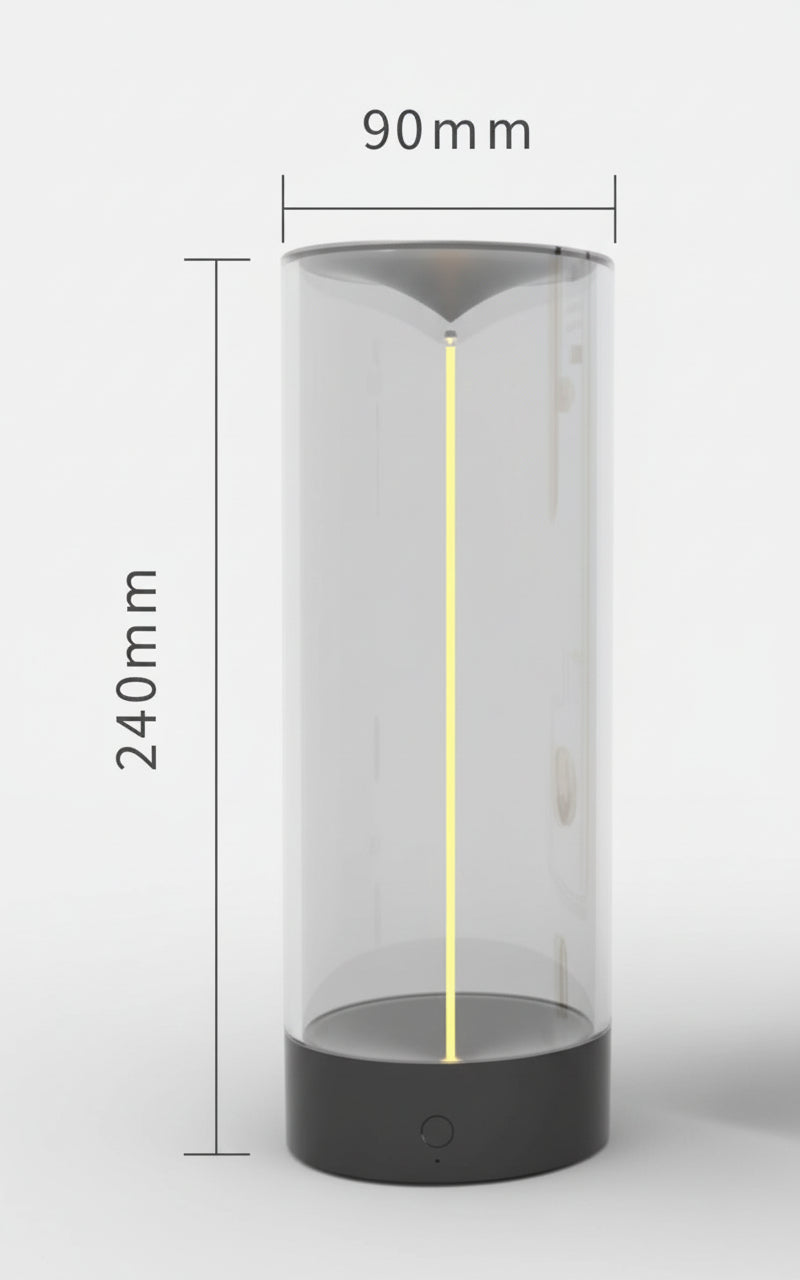 GoFuraaly™ Ambient Glow™ USB-C Rechargeable LED Night & Camping Light – Transparent, Anti-Drop, Dual-Mode Design