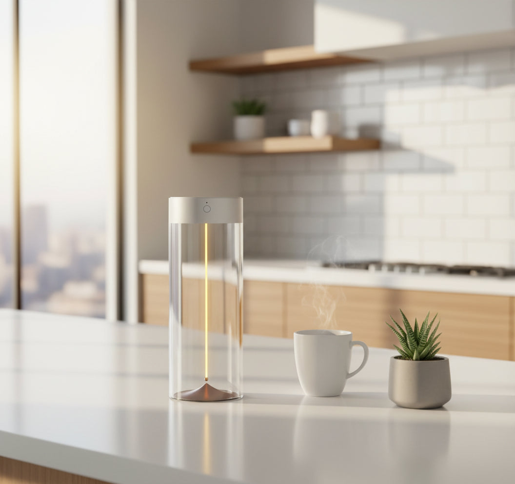 GoFuraaly™ Ambient Glow™ USB-C Rechargeable LED Night & Camping Light – Transparent, Anti-Drop, Dual-Mode Design