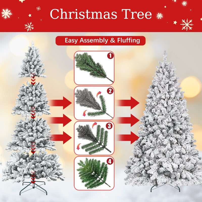 GoFuraaly™ Classic Artificial Christmas Tree | Easy Setup & Reusable PVC
