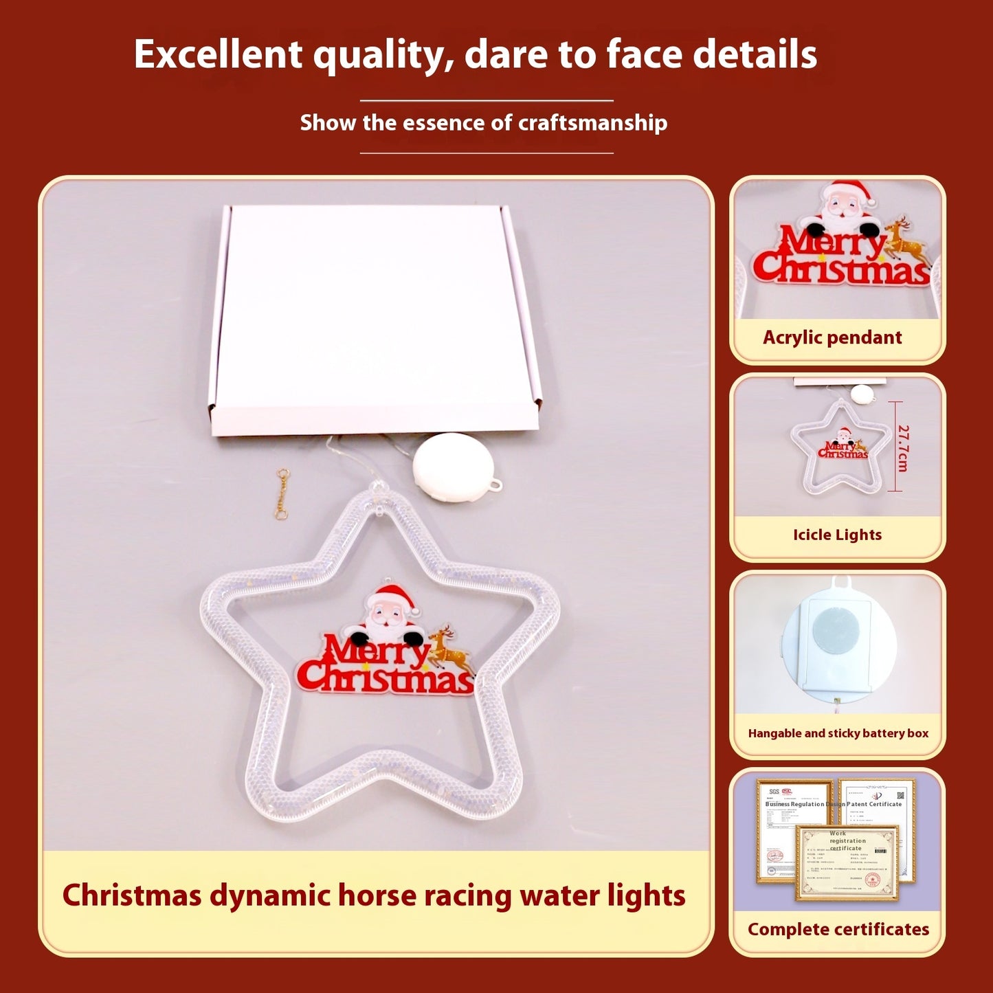 GoFuraaly™ LED Star Christmas Pendant Light | Battery Powered Window & Wall Decoration