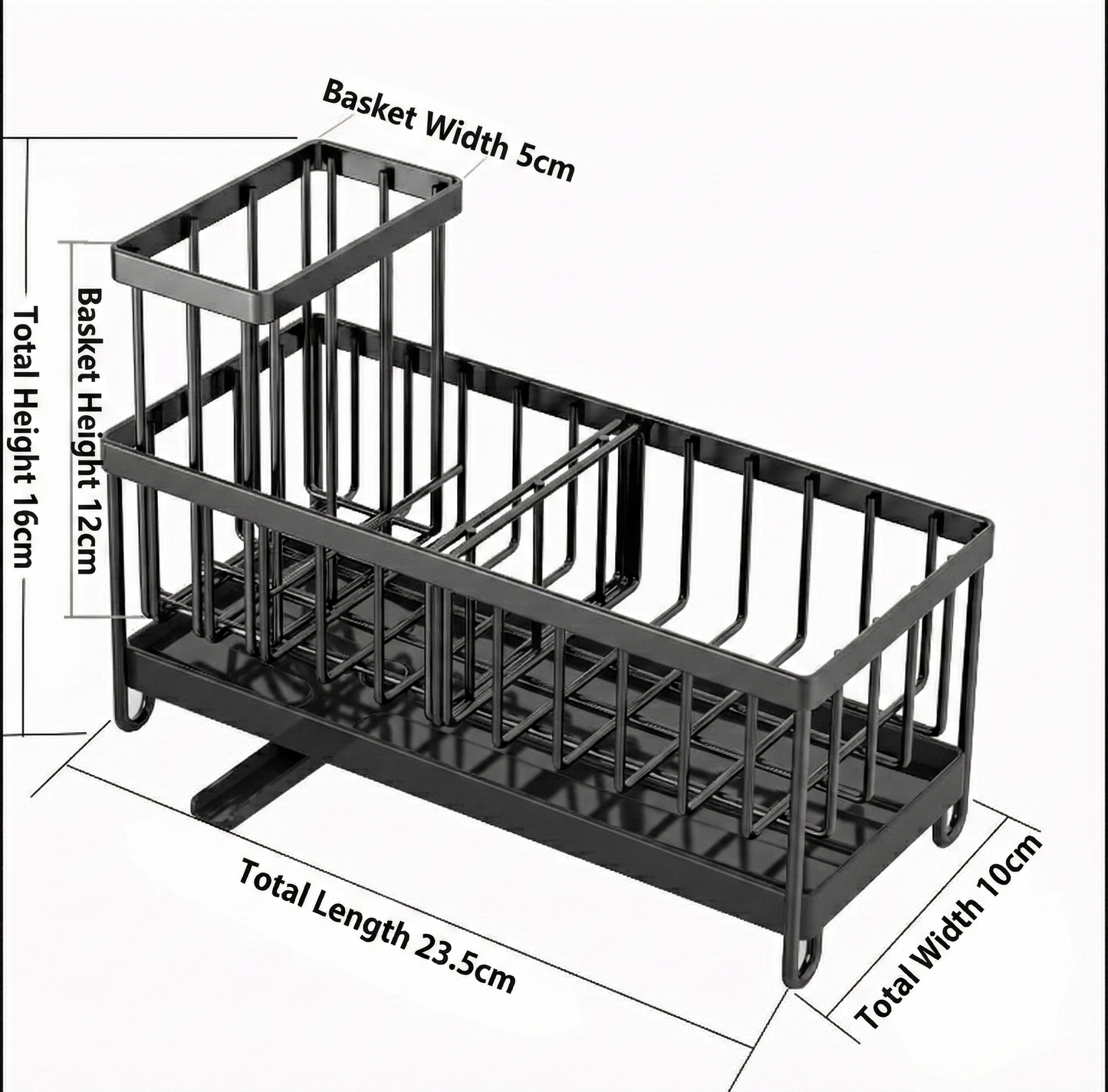 GoFuraaly™ Premium 304 Stainless Steel Kitchen Sink Caddy & Organizer Rack