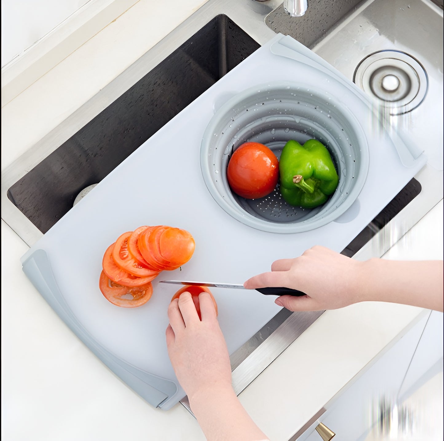 GoFuraaly™ Innovative 3-in-1 Foldable Cutting Board & Wash Tub