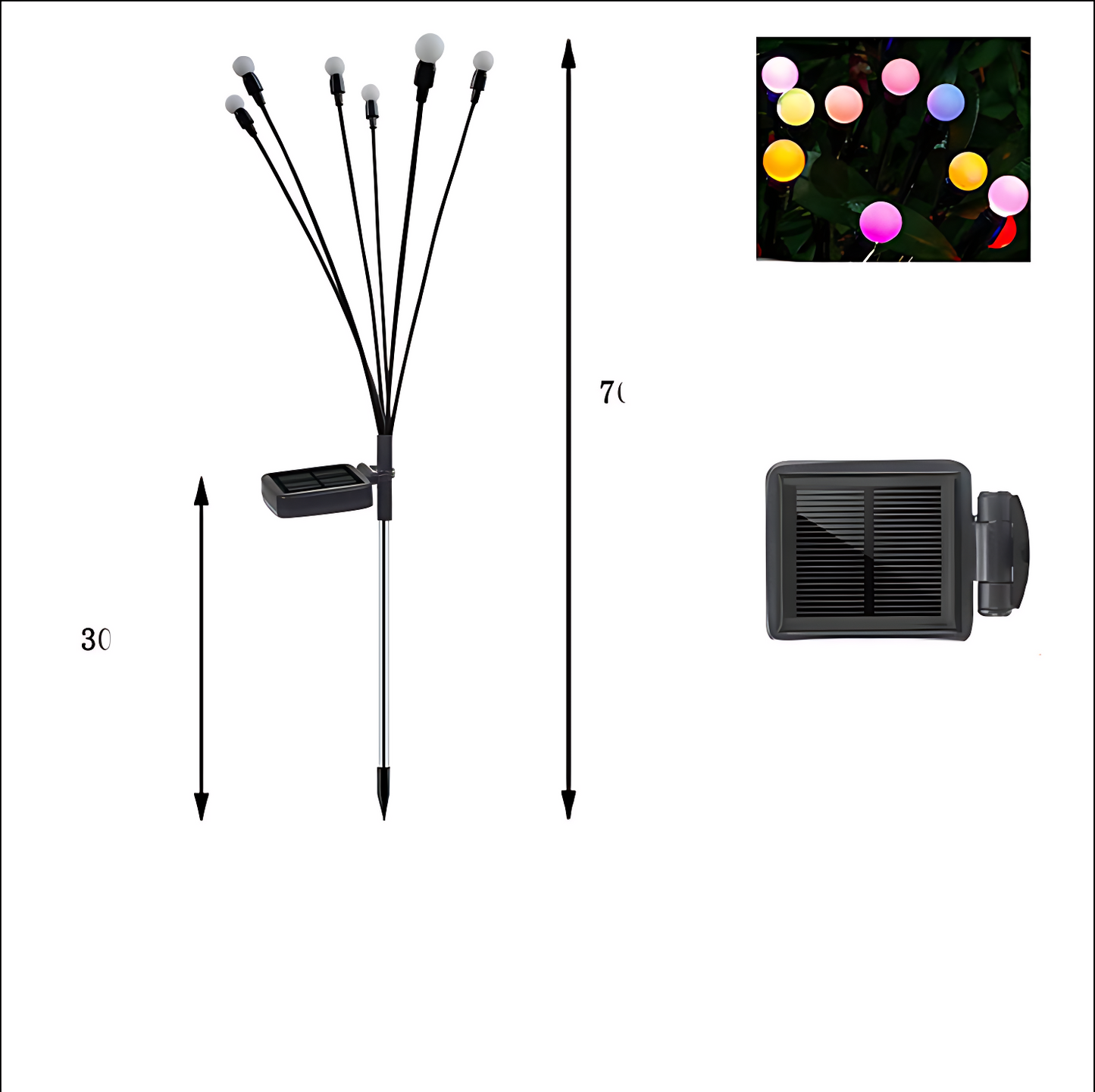 GoFuraaly™ Solar Swaying Firefly Garden Lights (Waterproof)