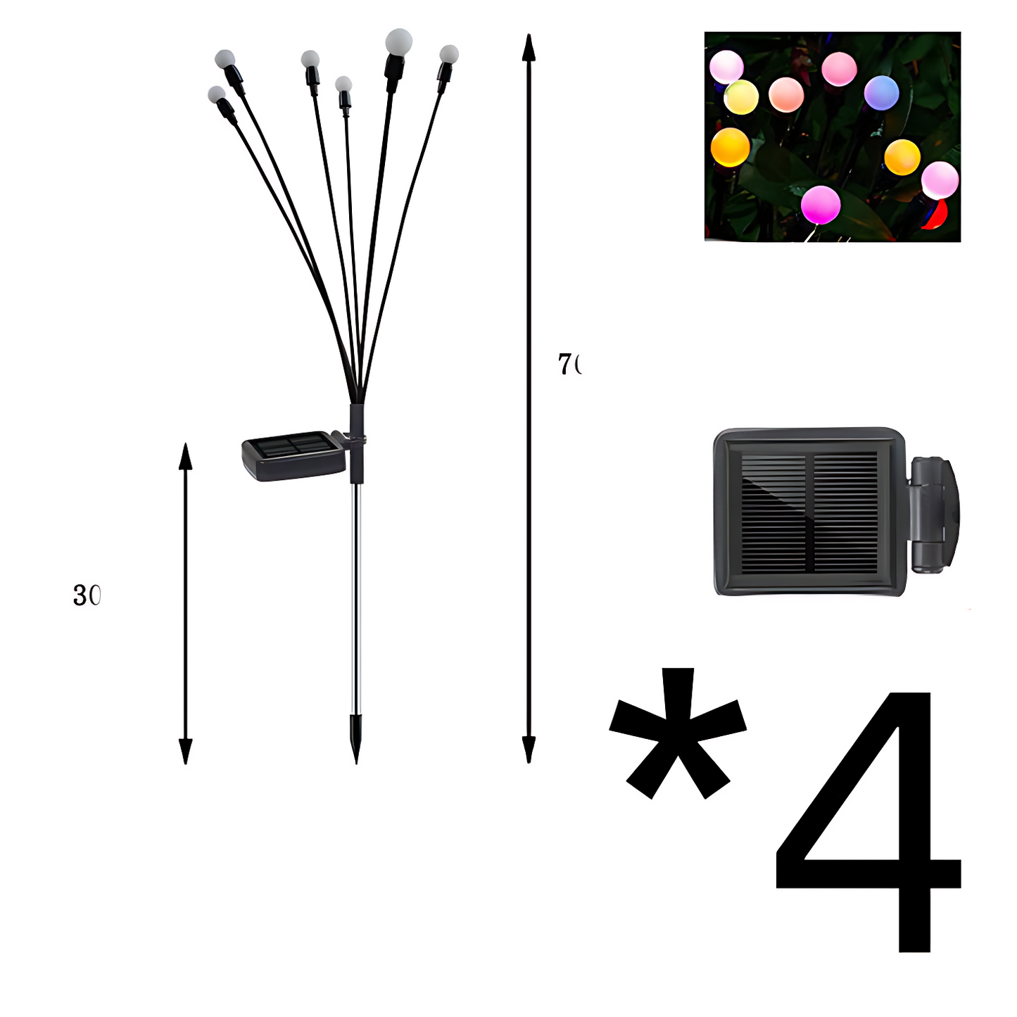 GoFuraaly™ Solar Swaying Firefly Garden Lights (Waterproof)