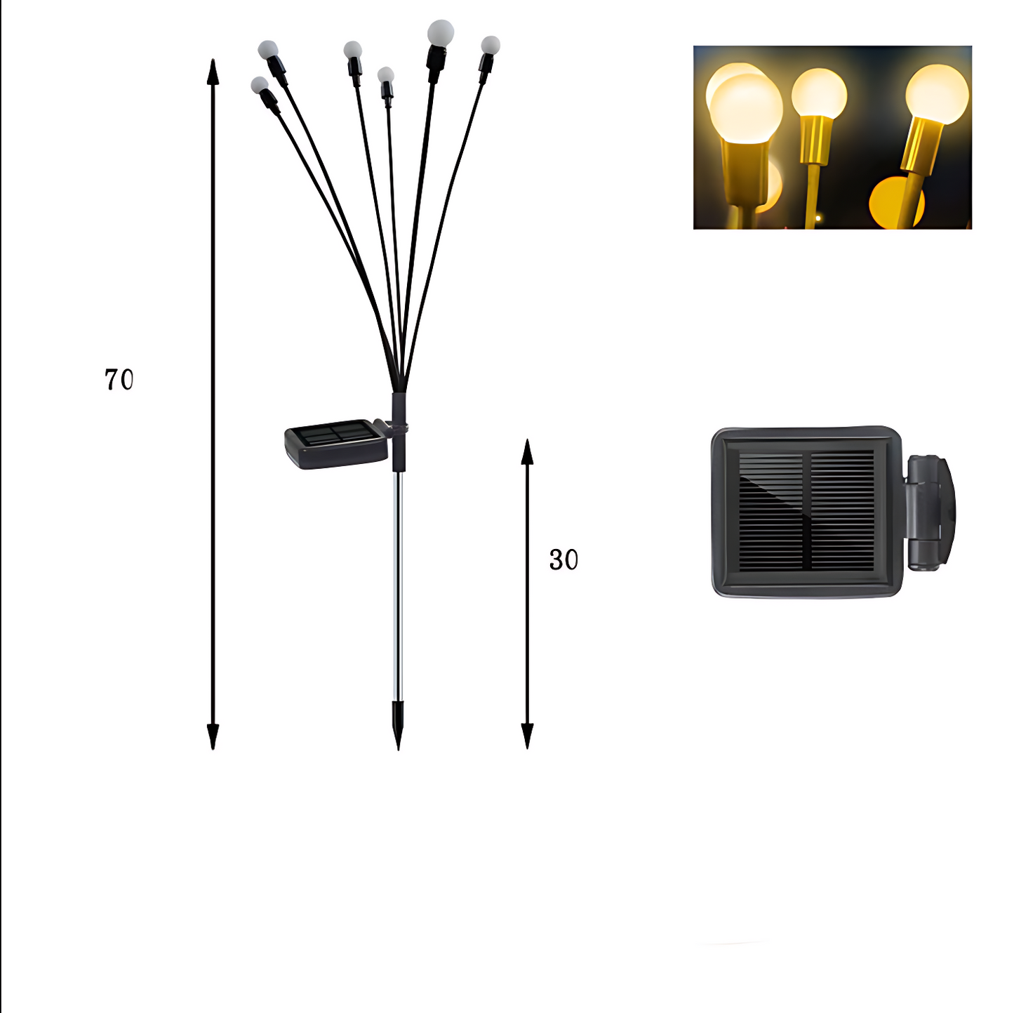 GoFuraaly™ Solar Swaying Firefly Garden Lights (Waterproof)