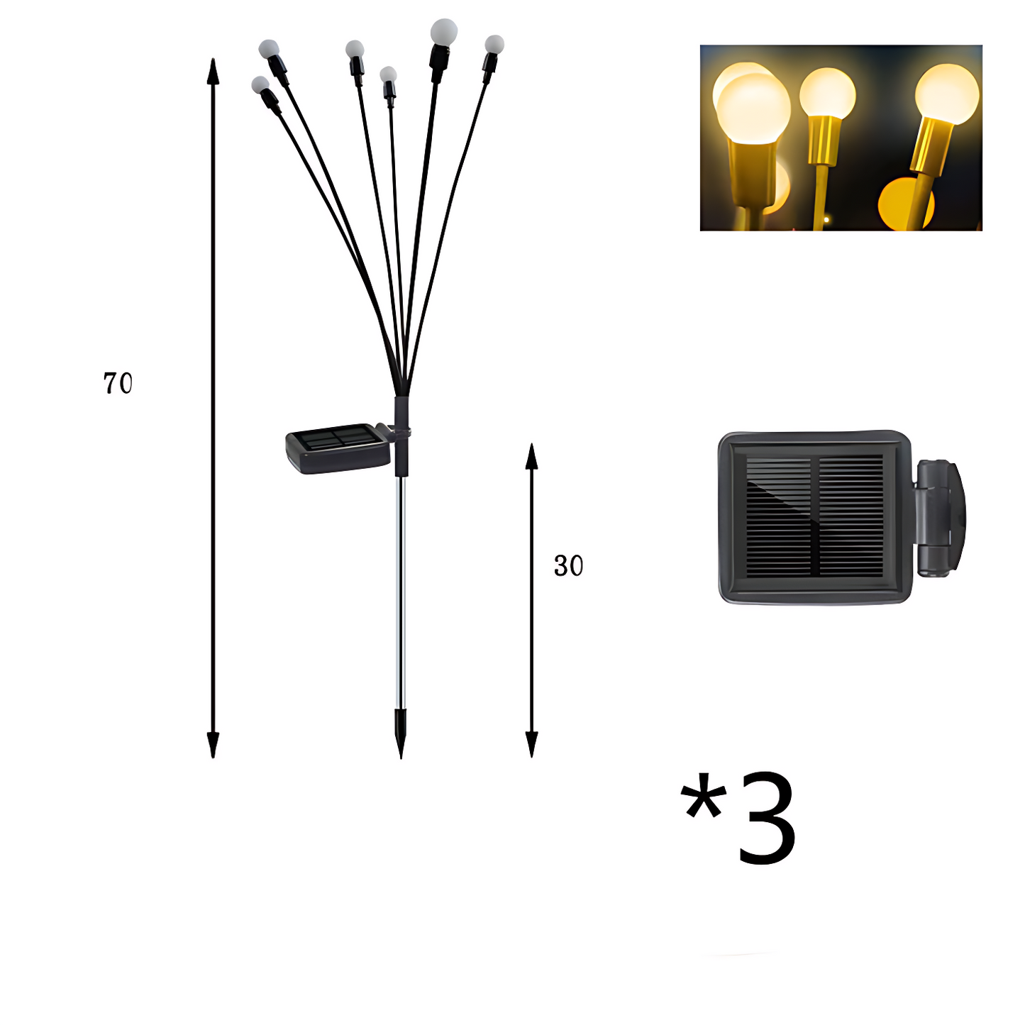 GoFuraaly™ Solar Swaying Firefly Garden Lights (Waterproof)