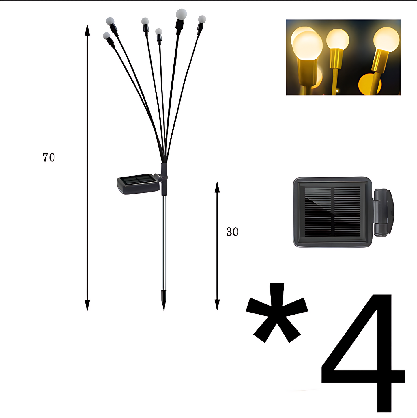 GoFuraaly™ Solar Swaying Firefly Garden Lights (Waterproof)