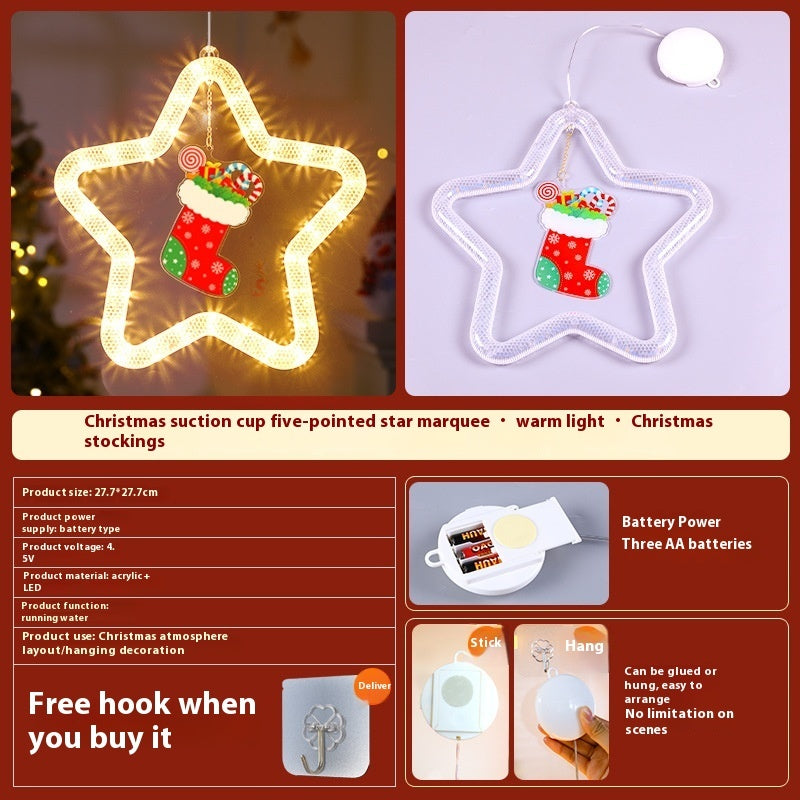GoFuraaly™ LED Star Christmas Pendant Light | Battery Powered Window & Wall Decoration