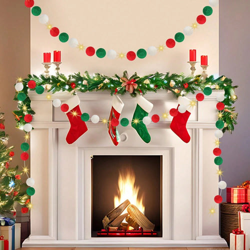 GoFuraaly™ DIY Christmas Pom-Pom Light Kit | 100pc Garland Set