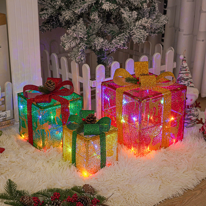 GoFuraaly™ Luminous LED Gift Boxes (Set of 3) | Waterproof Outdoor Decor